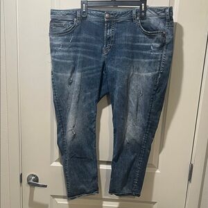 Silver Jeans Women's Blue Boyfriend Jeans